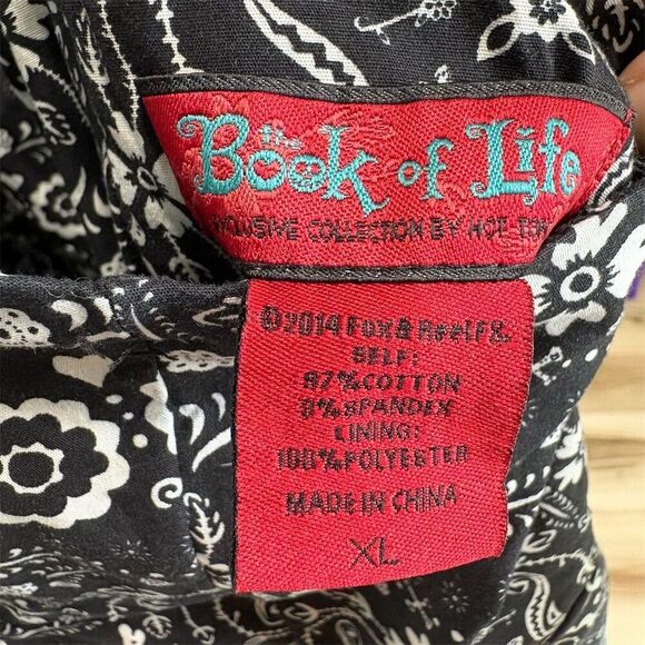 Hot Topic Women's XL Black Halter Swing Dress Floral Skull Pinup whimsy goth - Picture 7 of 8